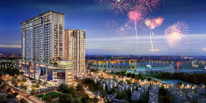 Toàn cảnh Sun Grand City Thuy Khue Residence.