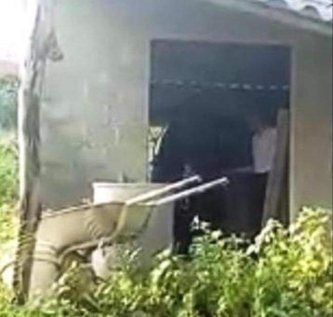 Nhà kho nơi xảy ra vụ việc.