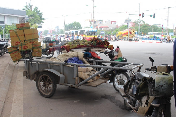 Đa phần những xe vi pham về chở cồng kềnh đều những xe "sắt vụn".