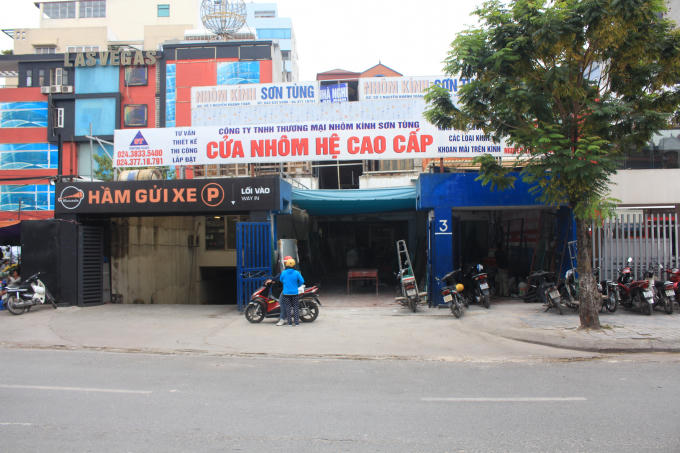 Ảnh chụp tại một phần dự án Dự án cống hóa mương thoát nước Nghĩa Đô.