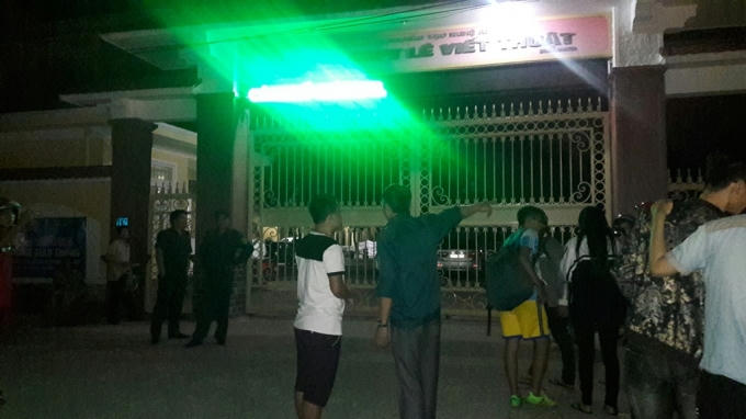Trường THPT Lê Viết Thuật nơi xảy ra vụ việc.
