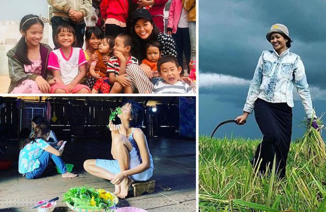 Hình ảnh đặc biệt đáng yêu bởi sự bình dị của Hoa hậu H'Hen Niê có lẽ khó có thể tìm thấy ở bất kỳ người đẹp nào khác. 