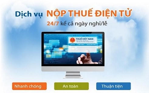 Hiện có gần 100% doanh nghiệp sử dụng dịch vụ khai thuế điện tử (Ảnh minh họa: KT)