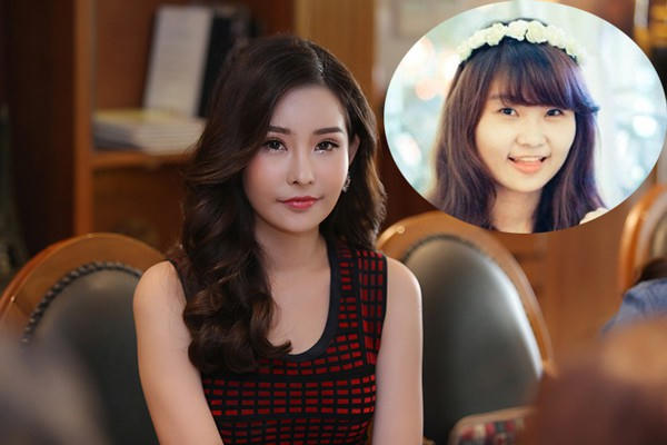 Lê Âu Ngân Anh trước và sau cuộc thi. Ảnh: Vietnamnet.vn