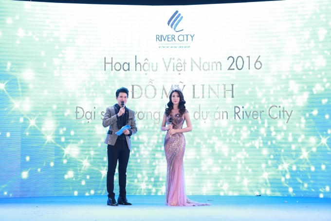 Tân Hoa hậu Đỗ Mỹ Linh tại Lễ ra mắt The Opera.