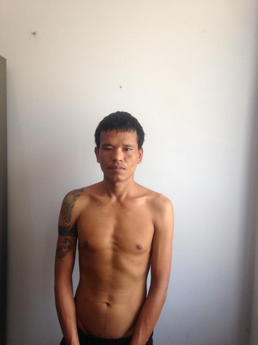 Đối tượng Nguyễn Văn Hưng tại cơ quan Công an