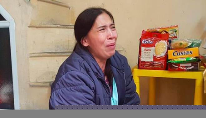 Mỗi khi nhắc đến cháu gái tội nghiệp bà Dự lại không cầm được nước mắt.