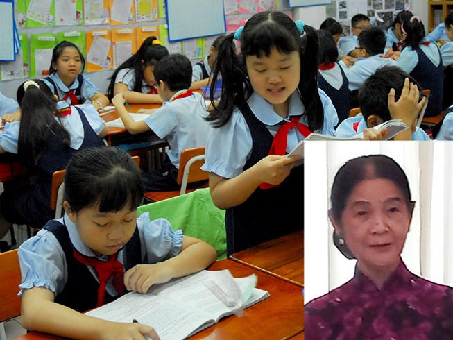 Theo luật sư Trương Thị Hòa, không nên đưa hành vi nhà giáo ép buộc học sinh học thêmvào Luật Giáo dục. Ảnh minh họa: HTD  và luật sư Trương Thị Hòa (ảnh nhỏ) phát biểu tại hội thảo. Ảnh: N.Quyên