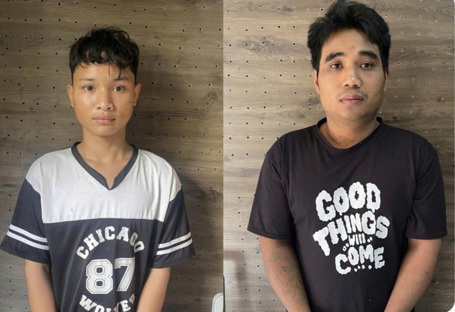 Đối tượng Tuyên và Hồng. Ảnh: Công an tỉnh Gia Lai
