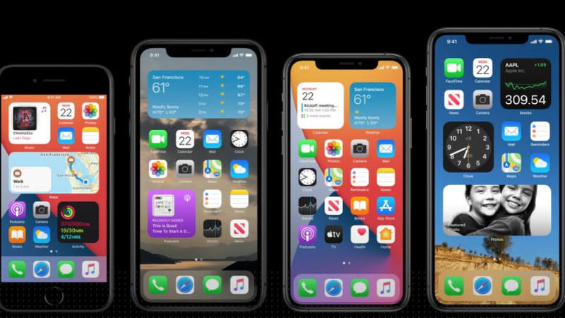 iOS mới có thêm ưu điển cho phép cùng một vị trí có thể để nhiều widget khác nhau. Người dùng có thể vuốt chọn để chuyển qua lại giữa các widget hoặc chọn tự động đổi theo giờ. 