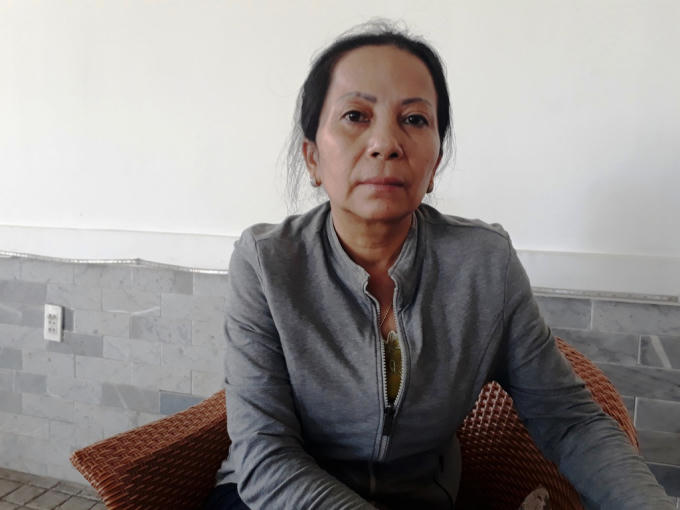 Bà Trần Ngọc Lang, người được đồn đoán là "bà trùm" cho vay nặng lãi tại Cần Giờ.