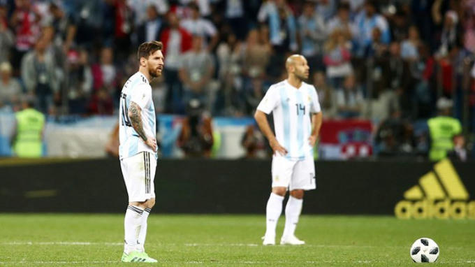 Nỗi thất vọng của Messi và đồng đội