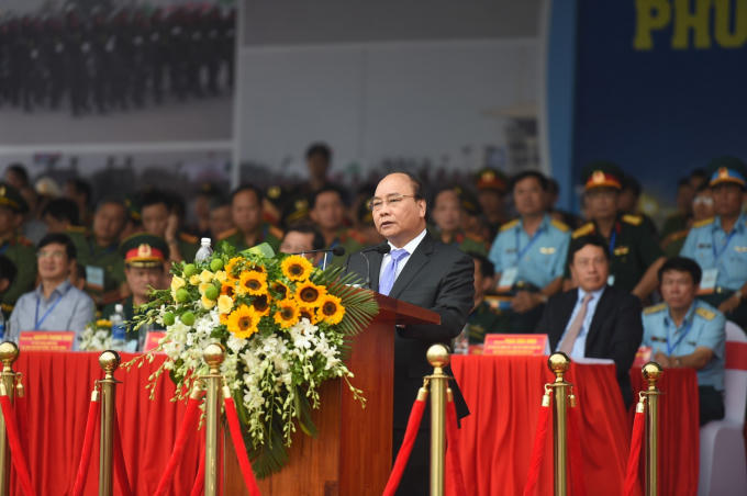 Thủ tướng Nguyễn Xuân Phúc phát biểu chỉ đạo trong Lễ xuất quân.