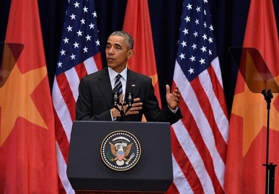 Tổng thống Obama phát biểu trước 2000 người Việt.