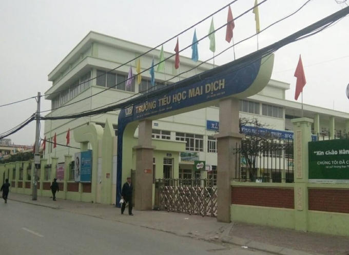Trường Tiểu học Mai Dịch, Cầu Giấy, Hà Nội. Ảnh: Thu Thủy