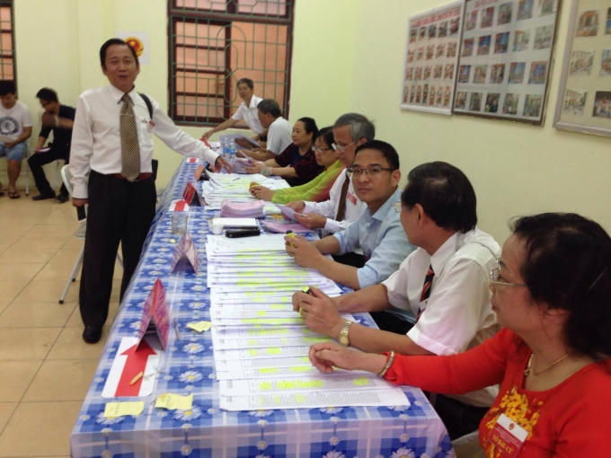 Dự kiến, điểm bầu cử tại Phường Mỹ Đình 2 sẽ kết thúc trước 19h tối nay.