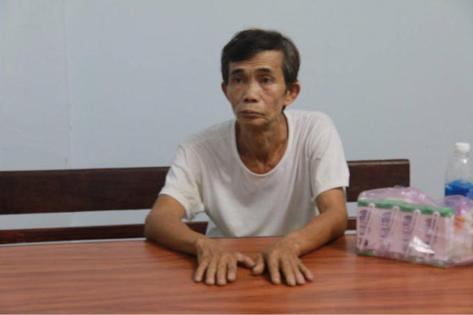 Đối tượng Nguyễn Thanh Thu bị bắt tại cơ quan điều tra.