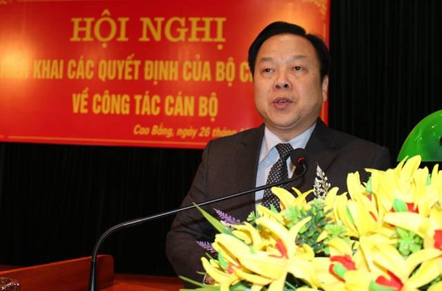 Ông Nguyễn Hoàng Anh phát biểu tại hội nghị. (Ảnh: T.Hà)