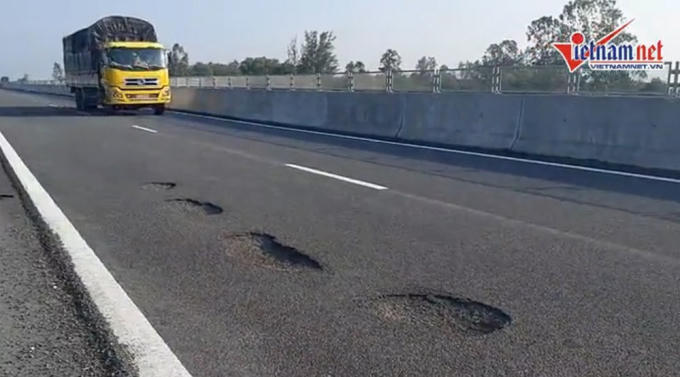 VEC chậm trễ trong việc xử lý hư hỏng mặt đường cao tốc Đà Nẵng - Quảng Ngãi