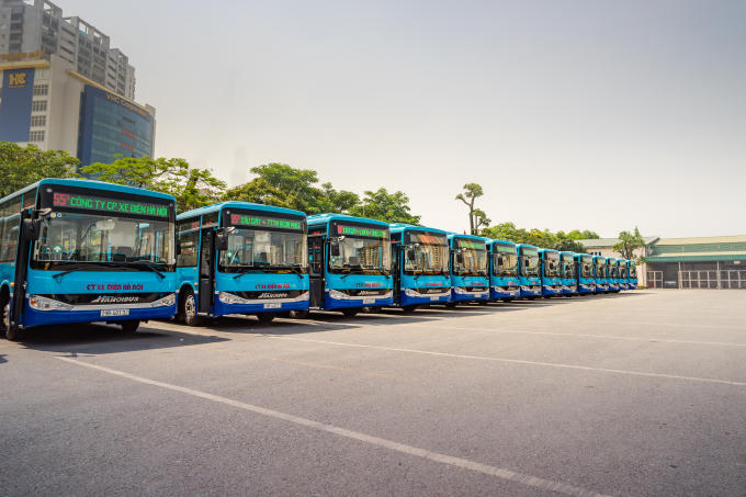 Tuyến buýt 55A Cầu Giấy - Times City được thay xe chất lượng cao.