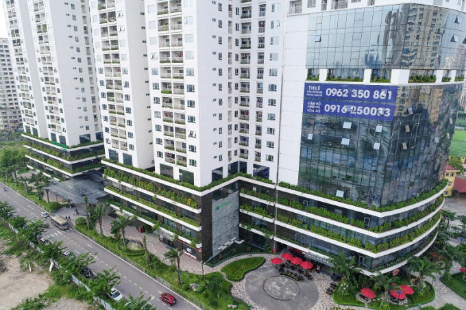 Căn hộ Officetel có khu vực tiếp tân chuyên nghiệp