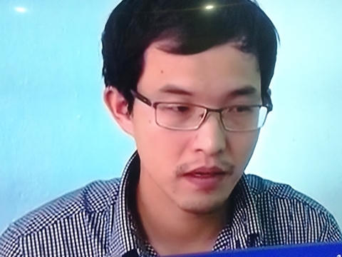 Đối tượng Nguyễn Danh Dũng bị khởi tố và bắt tạm giam với hành vi đăng tải clip bôi xấu lãnh đạo Đảng, Nhà nước. (Ảnh: Công an Thanh Hóa cung cấp)