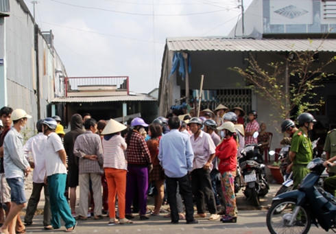 Căn phòng trọ phát hiện cô gái tử vong. Ảnh: Phúc Hưng.