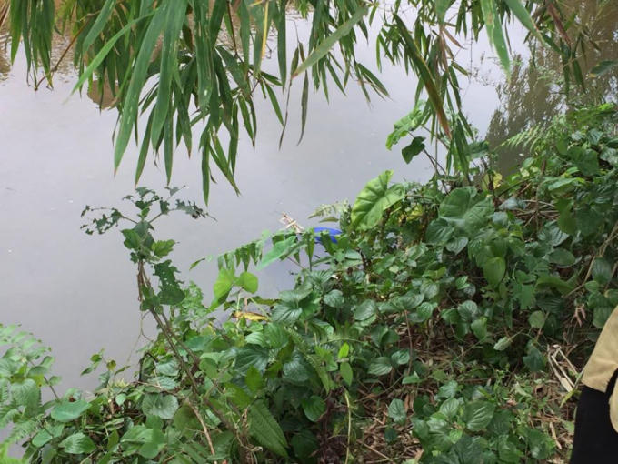 Khu vực suối Bái Tọ - nơi phát hiện thi thể người đàn ông. (Ảnh: Báo Giao thông)