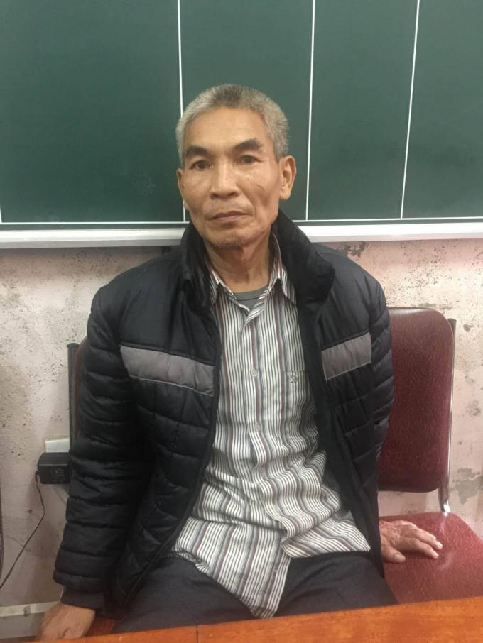 Đối tượng Vũ Văn Hoạch tại cơ quan điều tra.