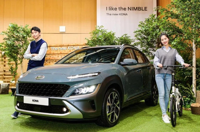 Hyundai Kona trong diện mạo mới.