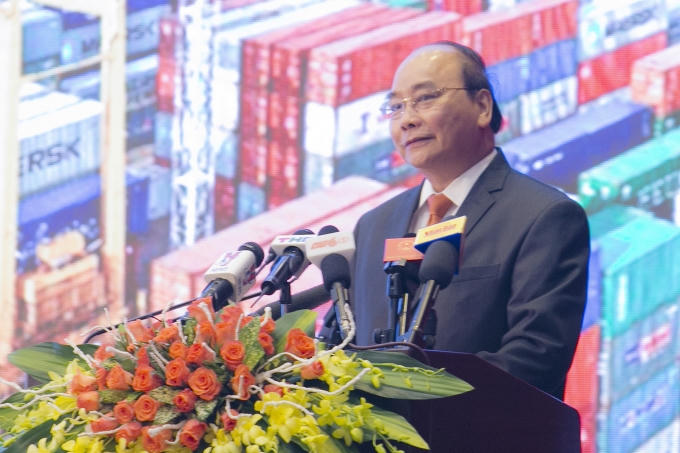 Thủ tướng Chính phủ Nguyễn Xuân Phúc phát biểu tại hội nghị.