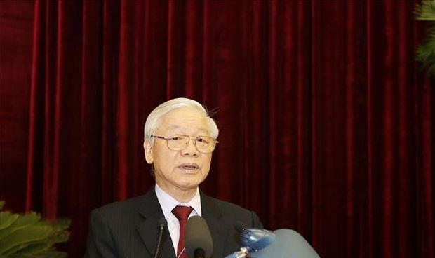Tổng Bí thư, Chủ tịch nước Nguyễn Phú Trọng phát biểu khai mạc Hội nghị.