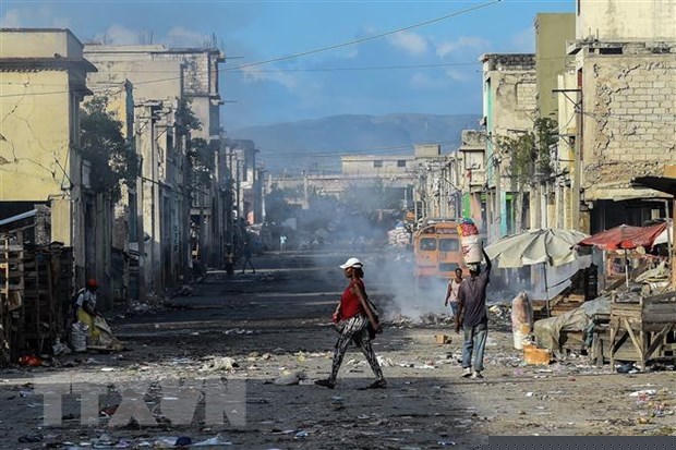 Một tuyến đường ở thủ đô Port-au-Prince, Haiti. (Ảnh: AFP/TTXVN)