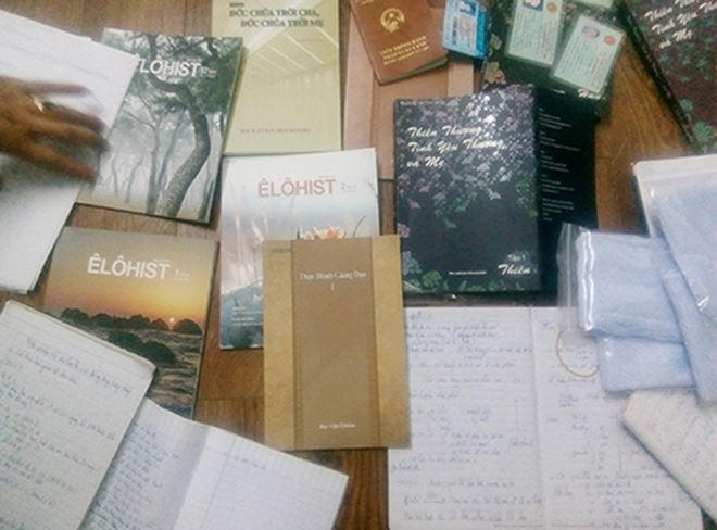 Số tài liệu thu giữ được tại căn hộ chung cư