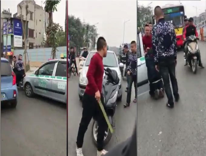 Nhóm thanh niên chặn đánh tài xế taxi vì "chửi đổng".