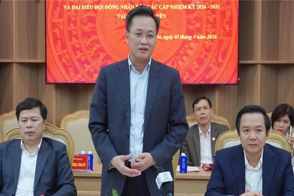 Bí thư Tỉnh ủy Hưng Yên, ông Nguyễn Hữu Nghĩa phát biểu tại buổi giám sát, kiểm tra.