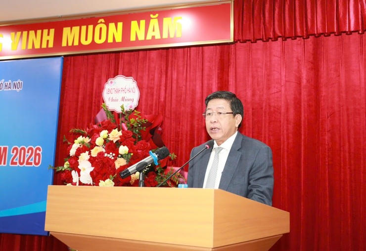 Phó Chủ tịch Thường trực UBND Thành phố Dương Đức Tuấn phát biểu.