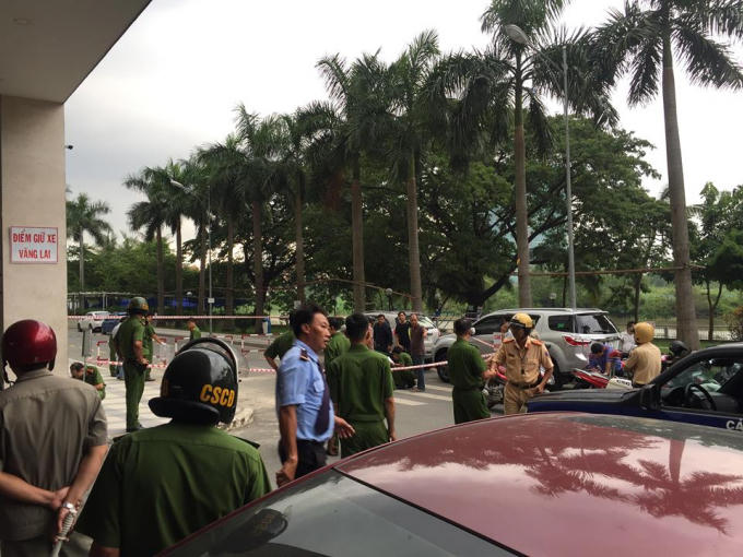 Hiện trường vụ án mạng.