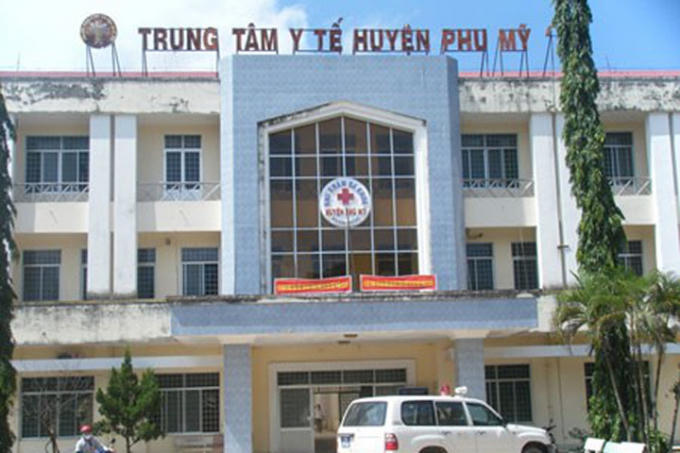 TTYT huyện Phù Mỹ, nơi xảy ra vụ việc.