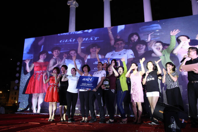 Giải nhất thuộc về CLB Fit24 Chương Dương với tiết mục Yoga