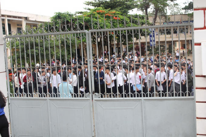 Các thí sinh hoàn thành bài thi môn Văn khá sớm.