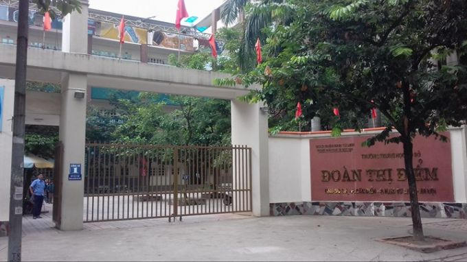 Trường THCS Đoàn Thị Điểm thuộc phường Mỹ Đình, Quận Nam Từ Liêm, TP Hà Nội.