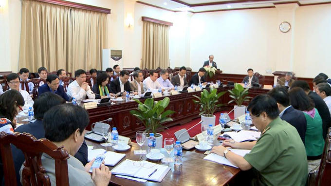 Toàn cảnh buổi làm việc.