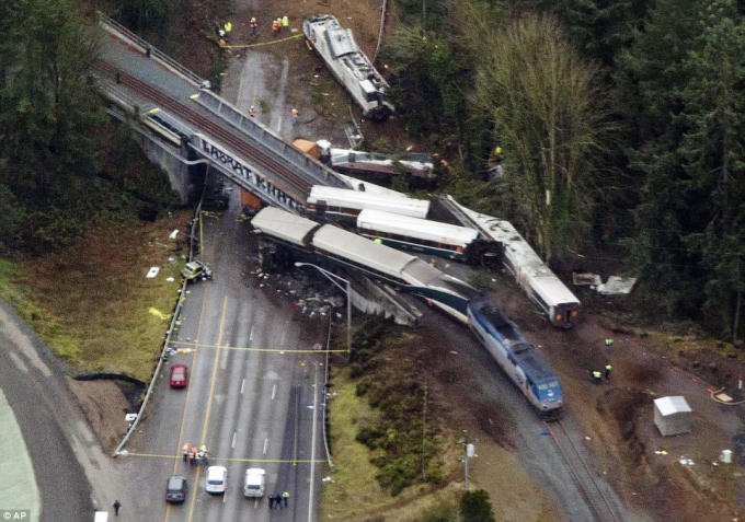 Đây là chuyến tàu đầu tiên của lộ trình mà Amtrak vừa đưa vào khai thác.