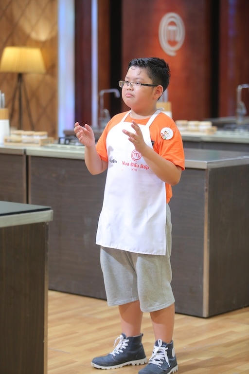 Quốc Huân được giám khảo Tịnh Hải đặt biệt danh 'Chuyên gia diễn thuyết về ẩm thực'.