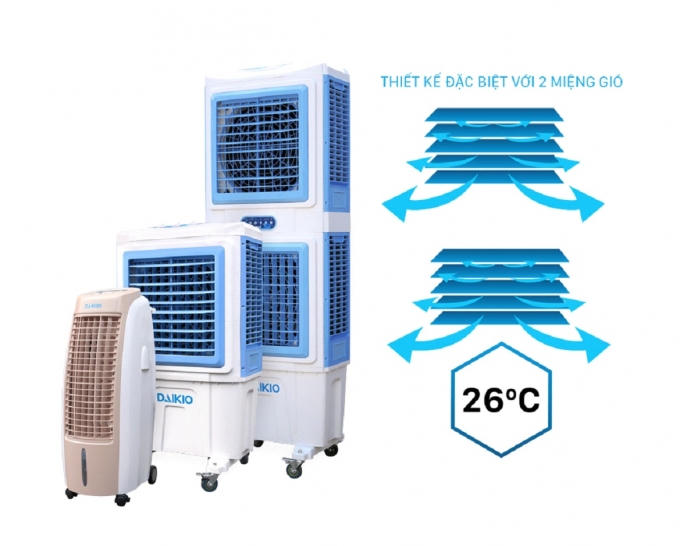 Daikio tạo gió tự nhiên rất tốt cho sức khỏe.