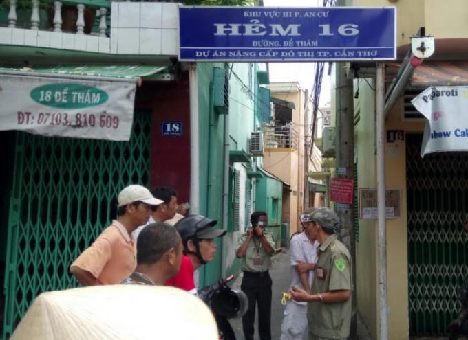 Hẻm 16, nơi xảy ra vụ việc. (Ảnh: báo Công lý)