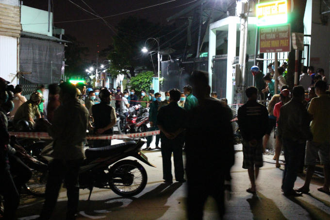 Hiện trường vụ việc được phong tỏa nghiêm ngặt
