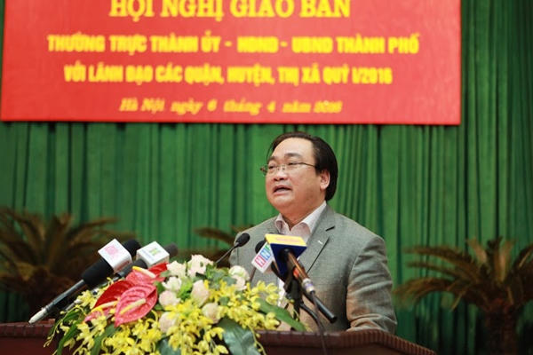 Bí thư Thành ủy Hà Nội Hoàng Trung Hải.