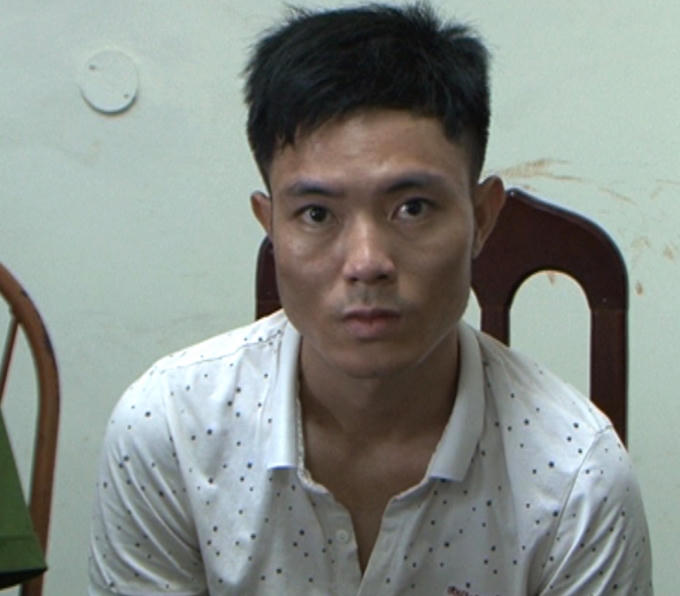 Đối tượng Đỗ Văn Mẫn (SN 1986), hộ khẩu tại thôn Đại Phú 2, xã Phi Mô, huyện Lạng Giang (Bắc Giang) tại cơ quan Công an Bắc Giang.
